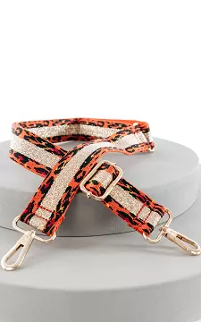 Adjustable bag strap with glitter detail | Orange Gold | Guts & Gusto