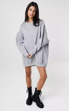Oversized sweater with round neck | Light Grey | Guts & Gusto