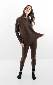 Set of sweater and pants | Dark Brown | Guts & Gusto