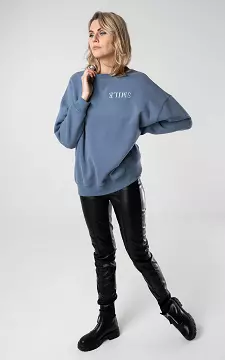 Oversized sweater with text | Blue | Guts & Gusto