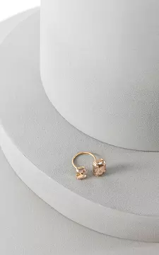 Verstellbarer Ring mit Steinchen | Gold | Guts & Gusto