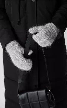 Knitted mittens | Grey | Guts & Gusto
