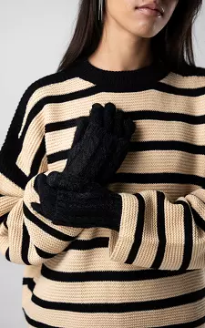 Handschoenen met touchscreen wijsvinger | Zwart | Guts & Gusto