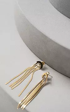 Stainless steel long earrings | Gold | Guts & Gusto
