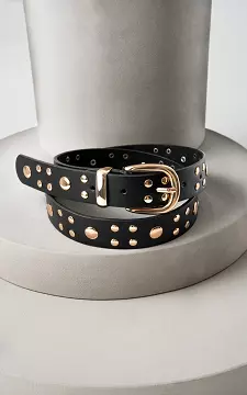 Belt with studs | Black Gold | Guts & Gusto