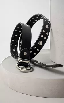 Belt with studs | Black Silver | Guts & Gusto