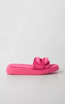 Slippers with clasp | Pink | Guts & Gusto