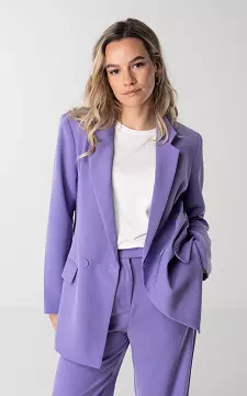 Oversized double-breasted blazer | Purple | Guts & Gusto