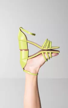 Heels with block heel | Light Green | Guts & Gusto
