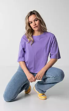 Basic cotton t-shirt | Lilac | Guts & Gusto