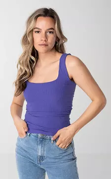 Tank top with a square neckline | Purple | Guts & Gusto