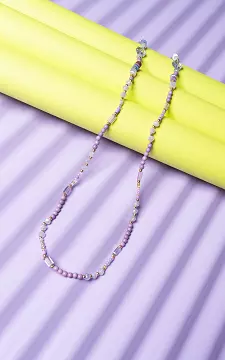 Brillenkette mit verschiedenen Perlen | Lila | Guts & Gusto