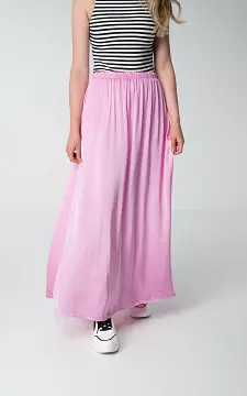 Satin-look maxi skirt | Light Pink | Guts & Gusto