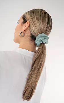 See-through scrunchie with glitter | Mint | Guts & Gusto