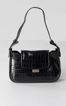 Small shoulderbag with magnet closure | Black | Guts & Gusto