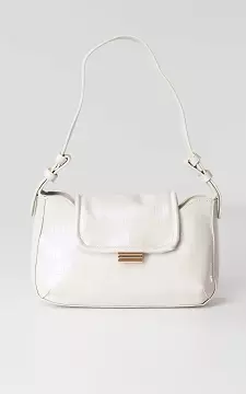 Small shoulderbag with magnet closure | White | Guts & Gusto