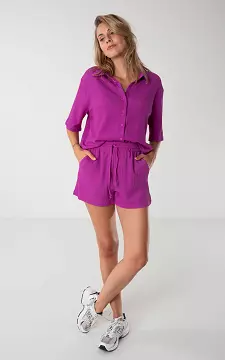 Shorts with elastic band | Purple | Guts & Gusto