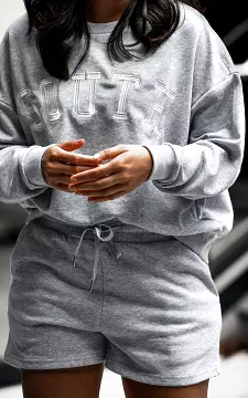 Basic sweatshorts with pockets | Light Grey | Guts & Gusto