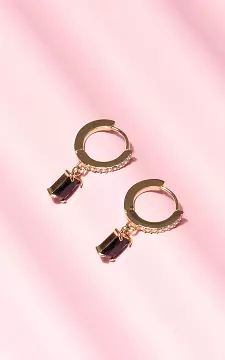 Earrings made of stainless steel | Gold Black | Guts & Gusto